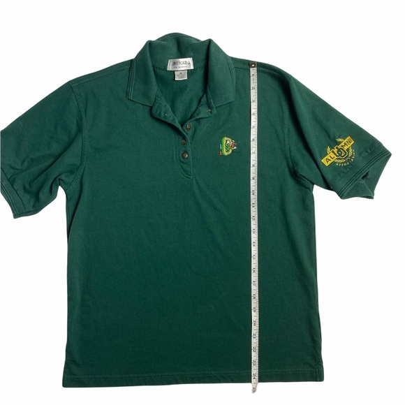 Vintage OREGON DUCKS Donald Duck Disney Embroidered Alumni ATHLETE POLO SHIRT - Picture 6 of 6